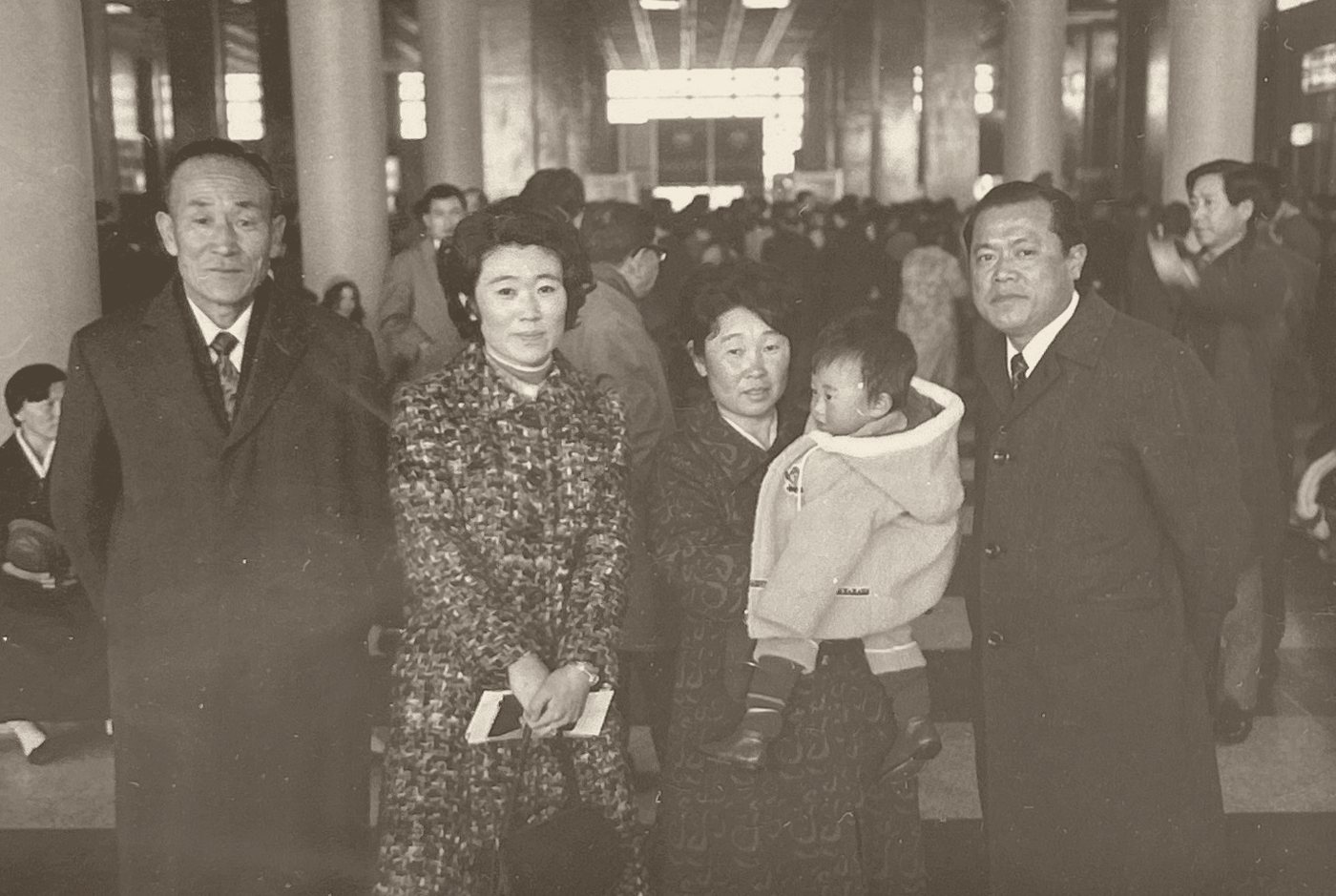 Gimpo Airport, early 1970s — leaving to join Dad in Canada
