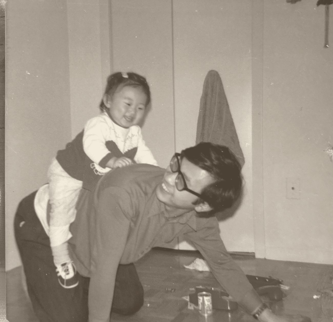 Dad and Jinah, Toronto, early 1970s
