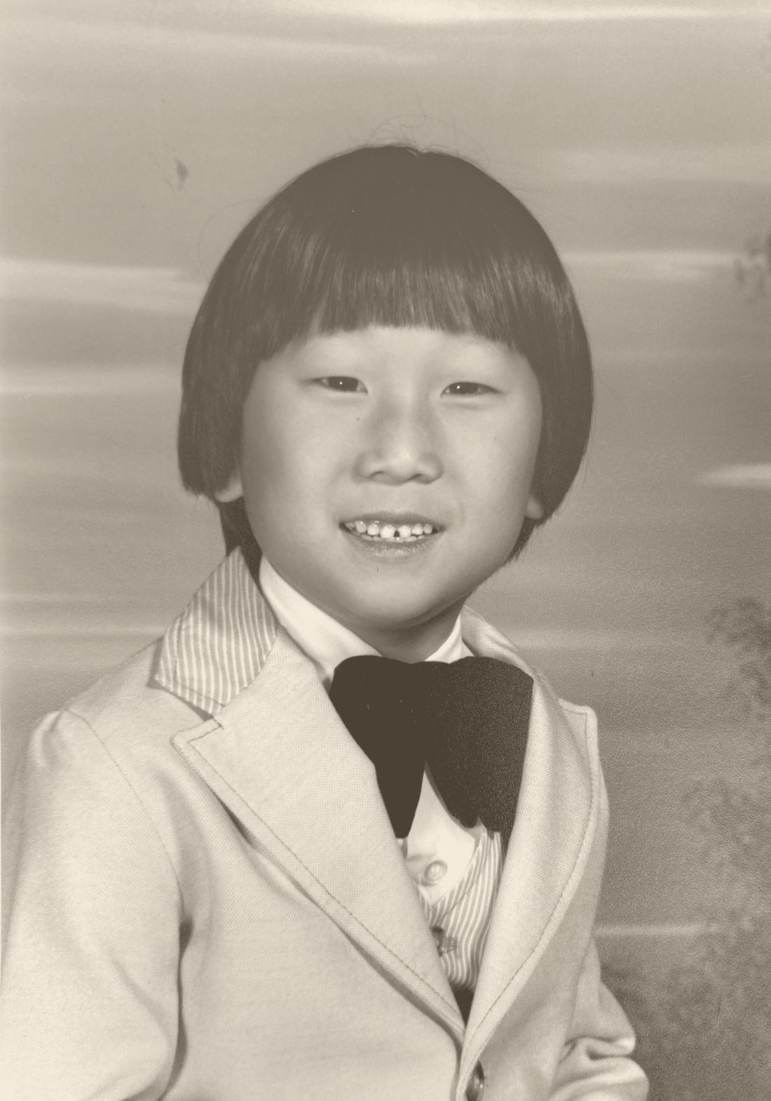 Grade one photo day — Mom always made sure we looked our best