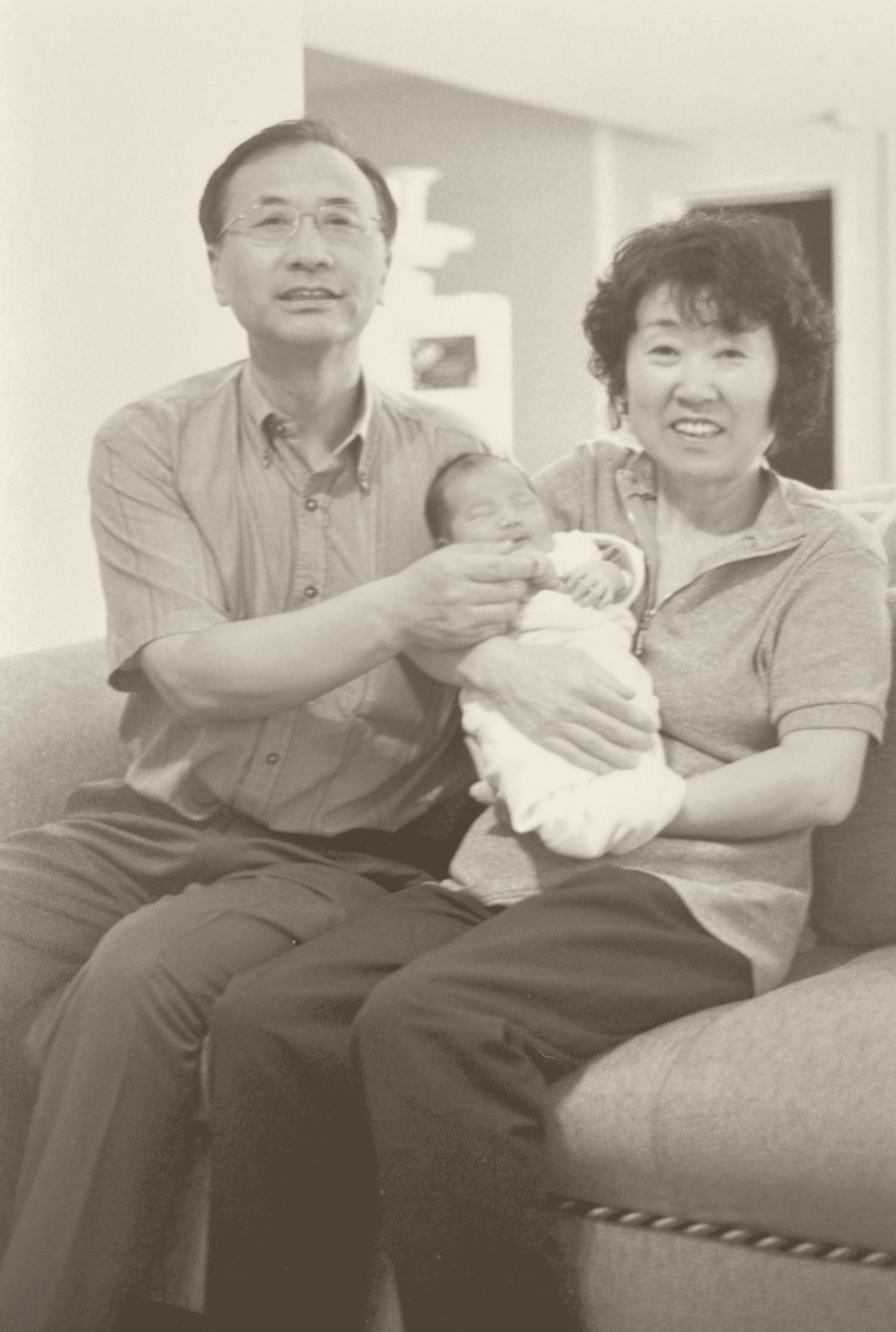 Their first grandson, Joshua — Dad was sixty-three
